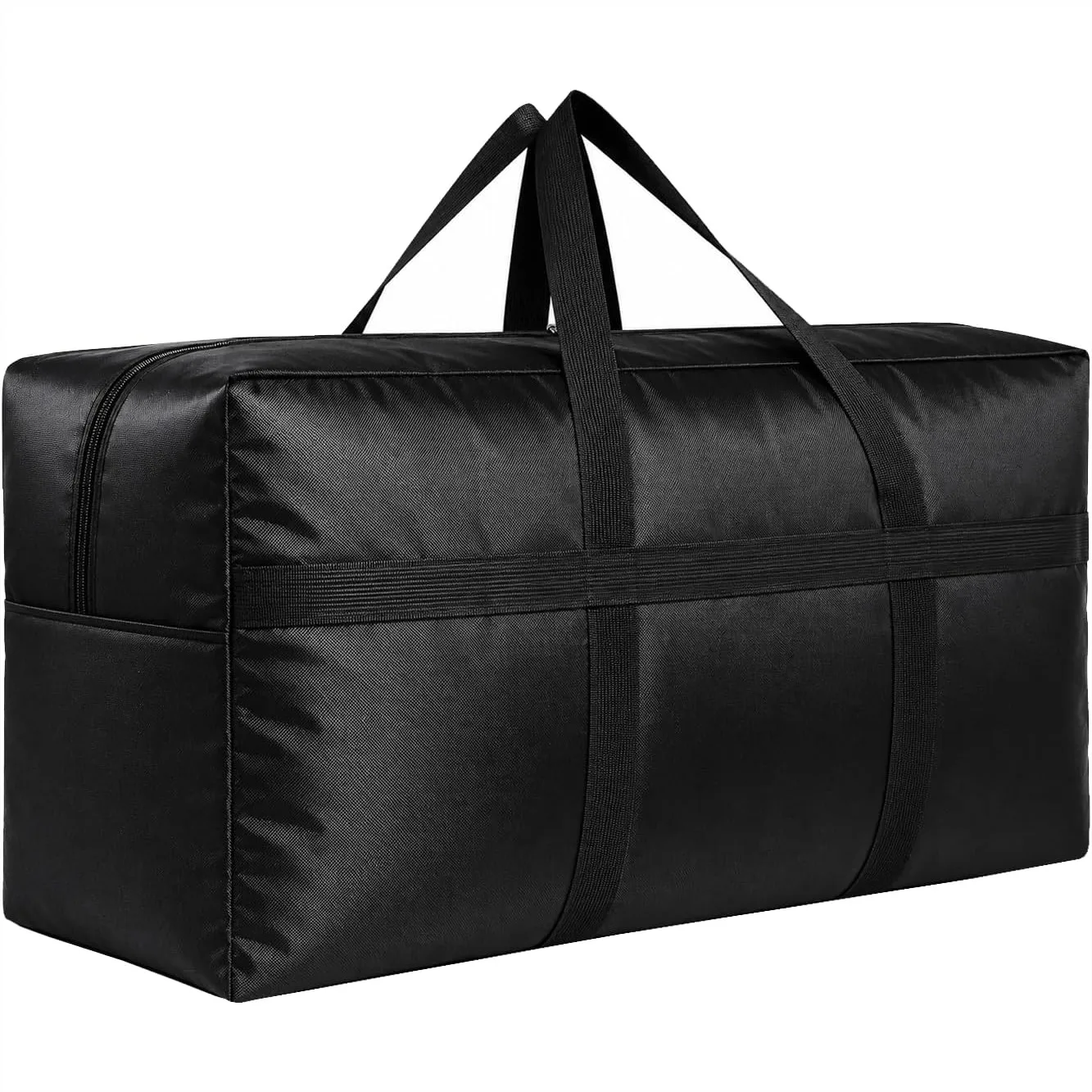 Extra Large Foldable Duffle Bag for Travel with Zippers and Handles