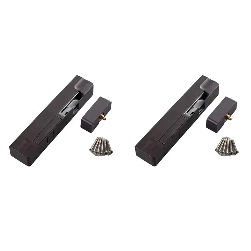 ABGH-2X Door Closer Stopper Automatic Closer Lock Porta Door Latch Retractable Closing Type Automatic Door Closer A Left