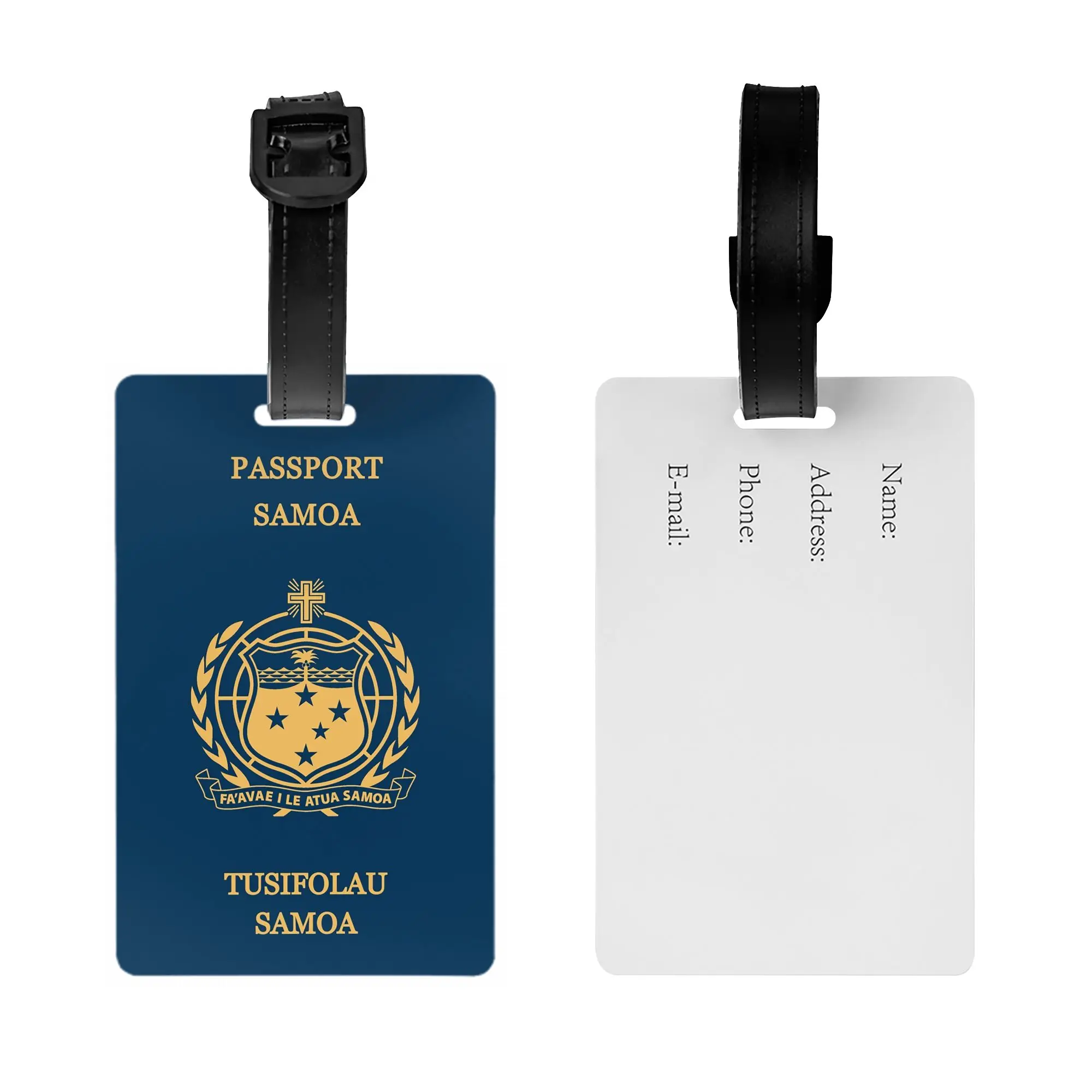 Samoa passport Luggage Tag Custom  Baggage Tags Privacy Cover Name ID Card