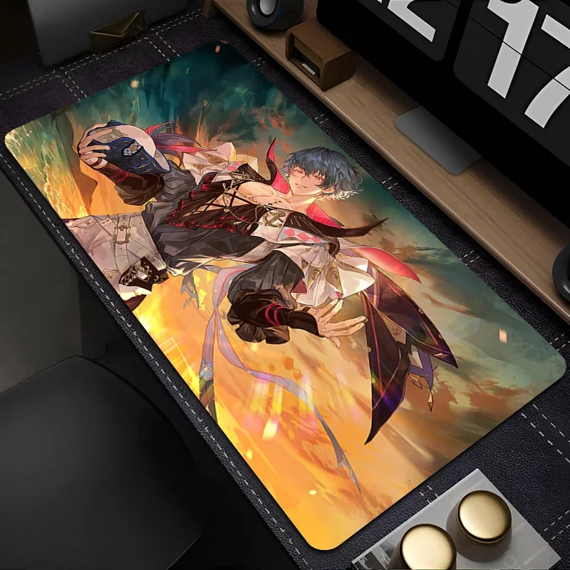 لوحة ماوس للكمبيوتر Wuthering Waves Mousepad كمبيوتر محمول Anime Brant Gamer لوحة مفاتيح مطاطية ملحقات ألعاب الكمبيوتر حصيرة ماوس سطح المكتب