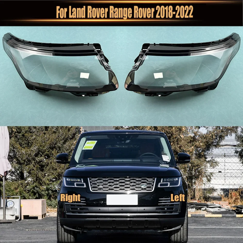 

Чехол для фары Land Rover Range Rover 2018 2019 2020 2021 2022, прозрачный абажур из оргстекла