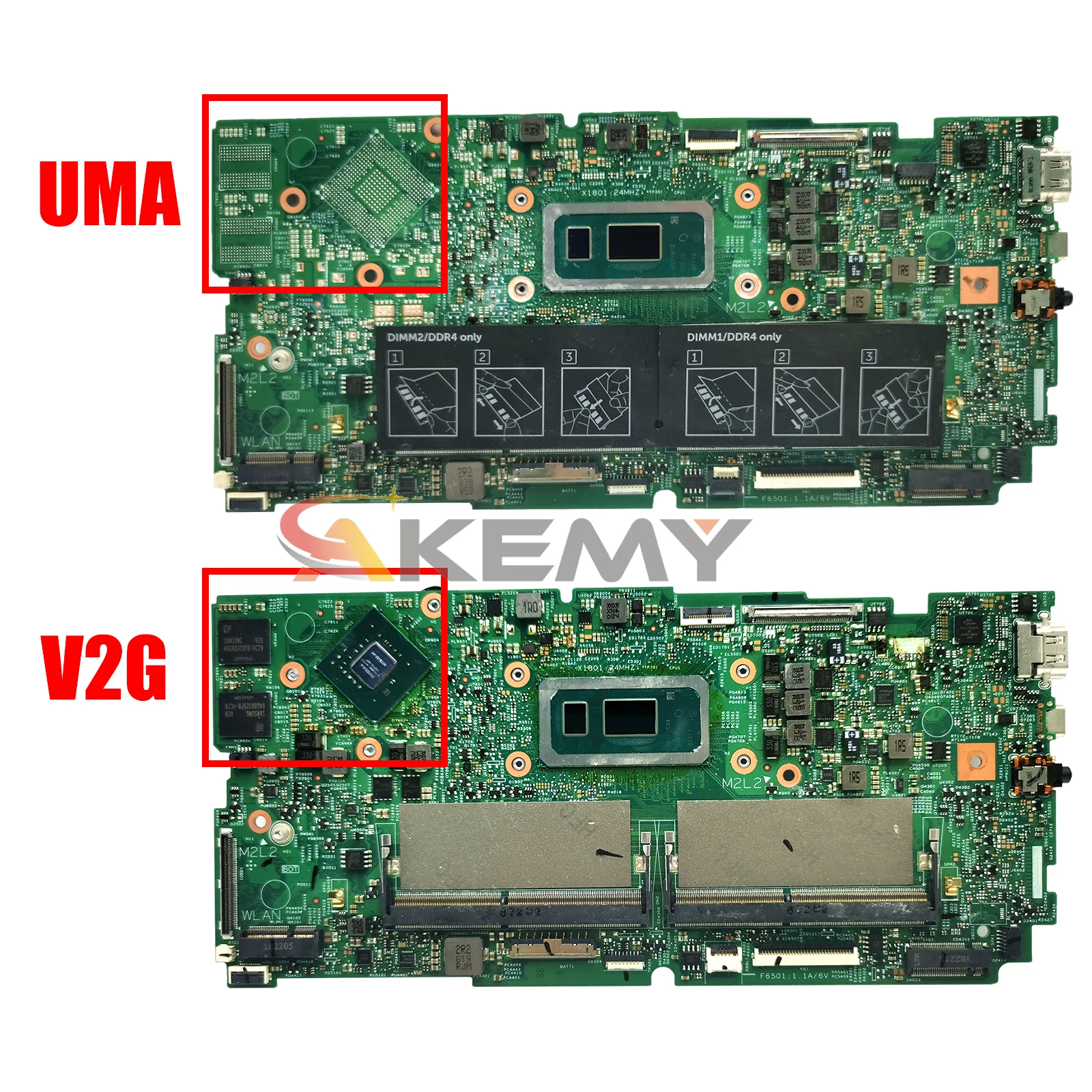 AE 18706-1 For Dell Inspiron 15 7586 17 7786 0H3KD8 CN-0C6KN0 0K2X16 Laptop Motherboard With I5-8265U I7-8565U MX150 2G GPU