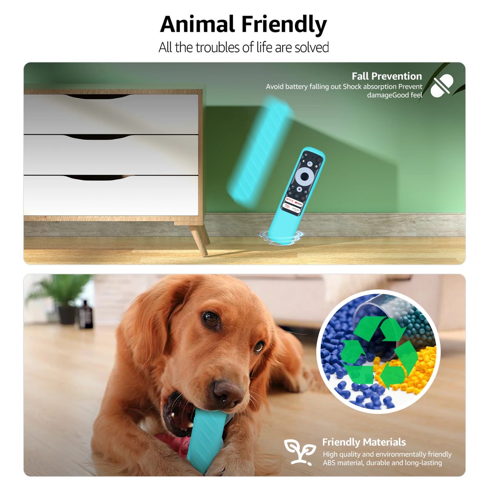 Новый чехол для пульта дистанционного управления TCL Google Smart TV RC902N FMR1 R646 R754 S546 S356, силиконовый светящийся чехол, светящийся синий