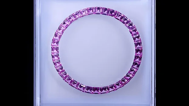 Watch Bezel Loose Sapphire 36 Pieces per Set Green Multicolor Watch Cases For 40mm Watch Bezels & Inserts (No Metal Part)