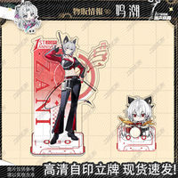 Cosplay Wuthering Waves Zani Rover Brant Anime Figure Acrylic Stand Desk Decor Standing Sign Desktop Fans Badge Colored Paper