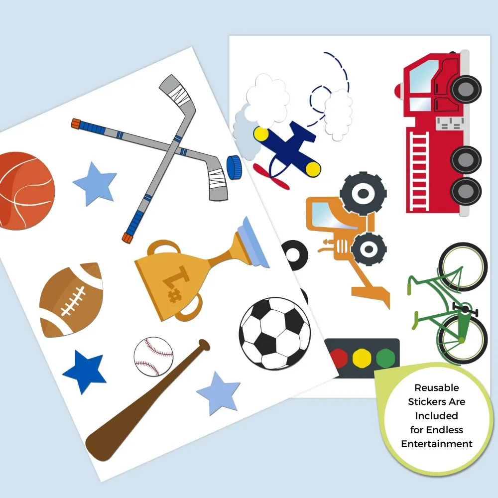 منظم ألعاب بتصميم وتخزين 6 صناديق، رمادي/أزرق