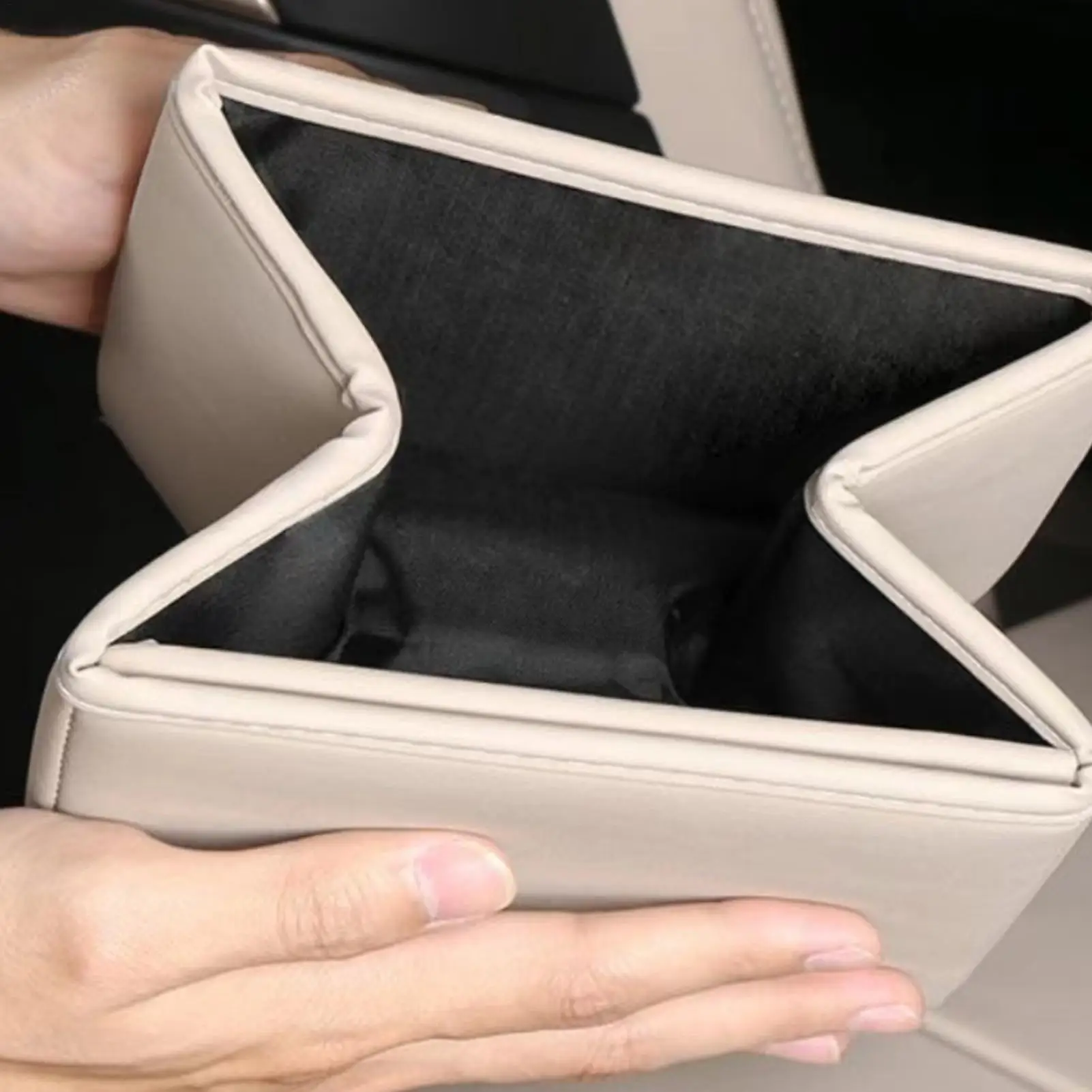 Trash Bin For Car Portable Multifunctional Large Capacity Accessories Car Storage Box For Family Friends Mobile Phones Files