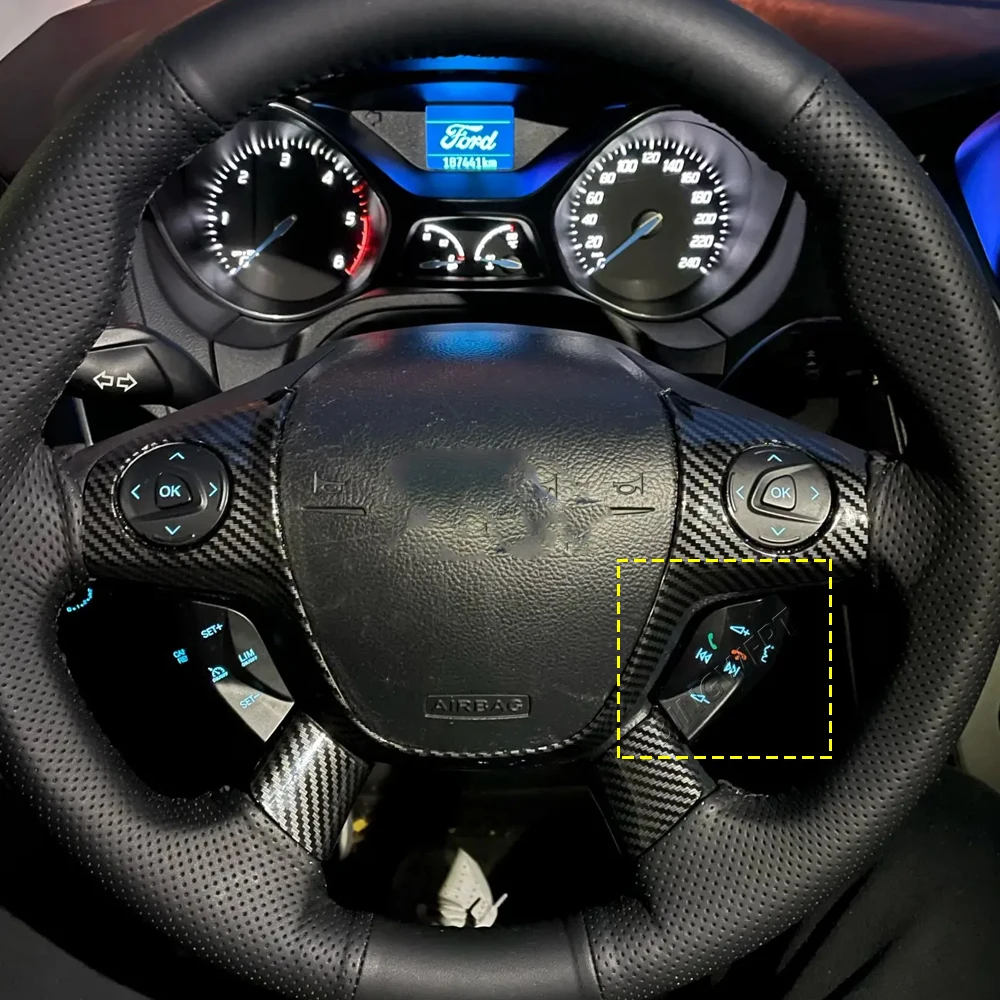 

Автомобильные аксессуары для Ford Focus 3 2012 2013 2014 Kuga 2012 2013 2014 2015 с подсветкой, кнопка управления рулевым колесом