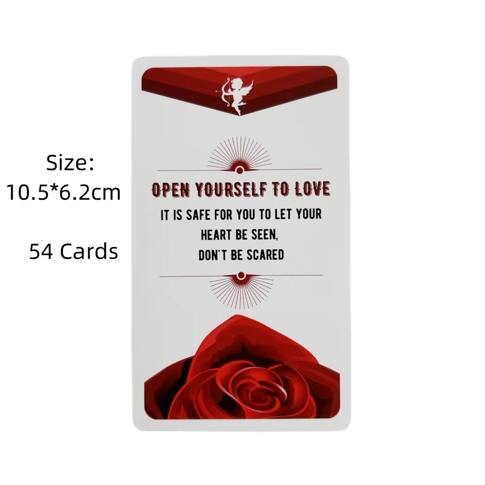 10.3*6cm The Love Angels Oracle Cards - Romance Deck for Psychic Love & Romantic Relationship Readings 54 Pcs Cards