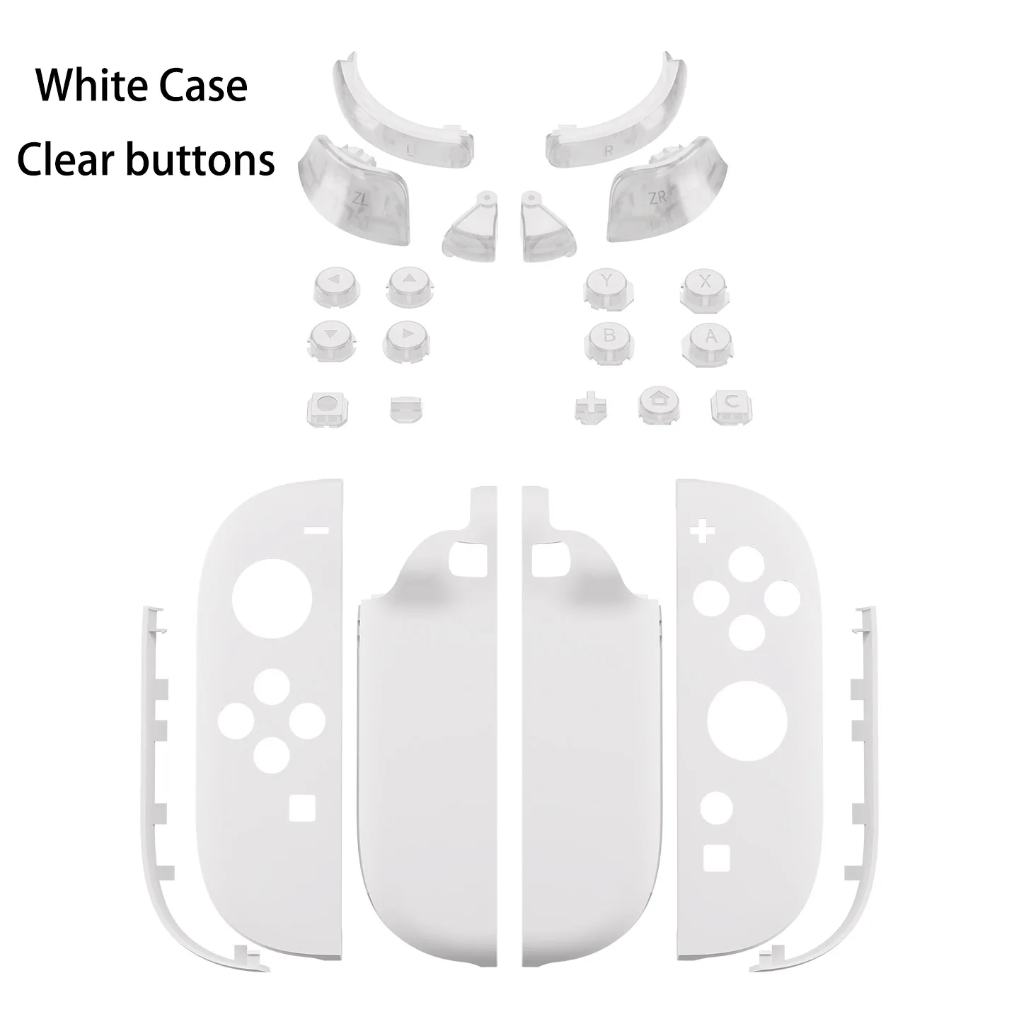 White Joy-Con Shell for Nintendo Switch 2