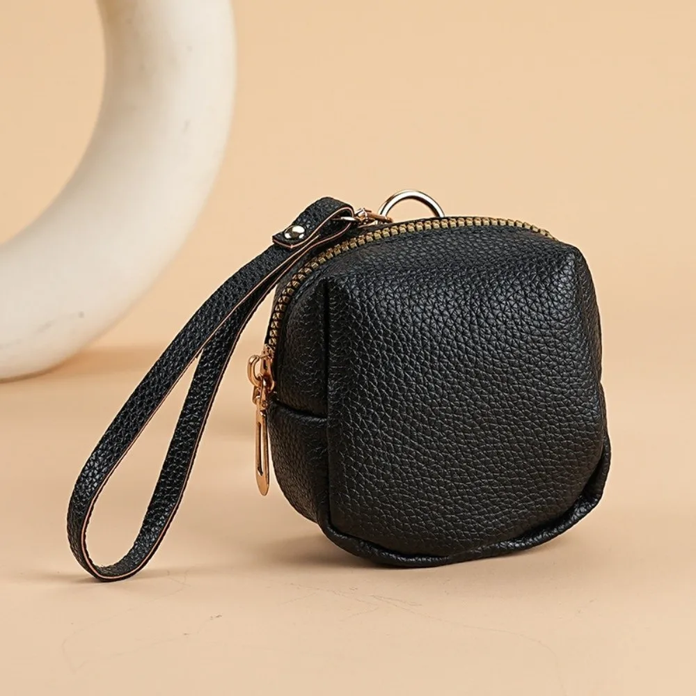Fashion Soft Leather Car Key Bag Elegant Luxury Mini Storage Bag Multifunctional Lipstick Organizer Keychain Holder Daily