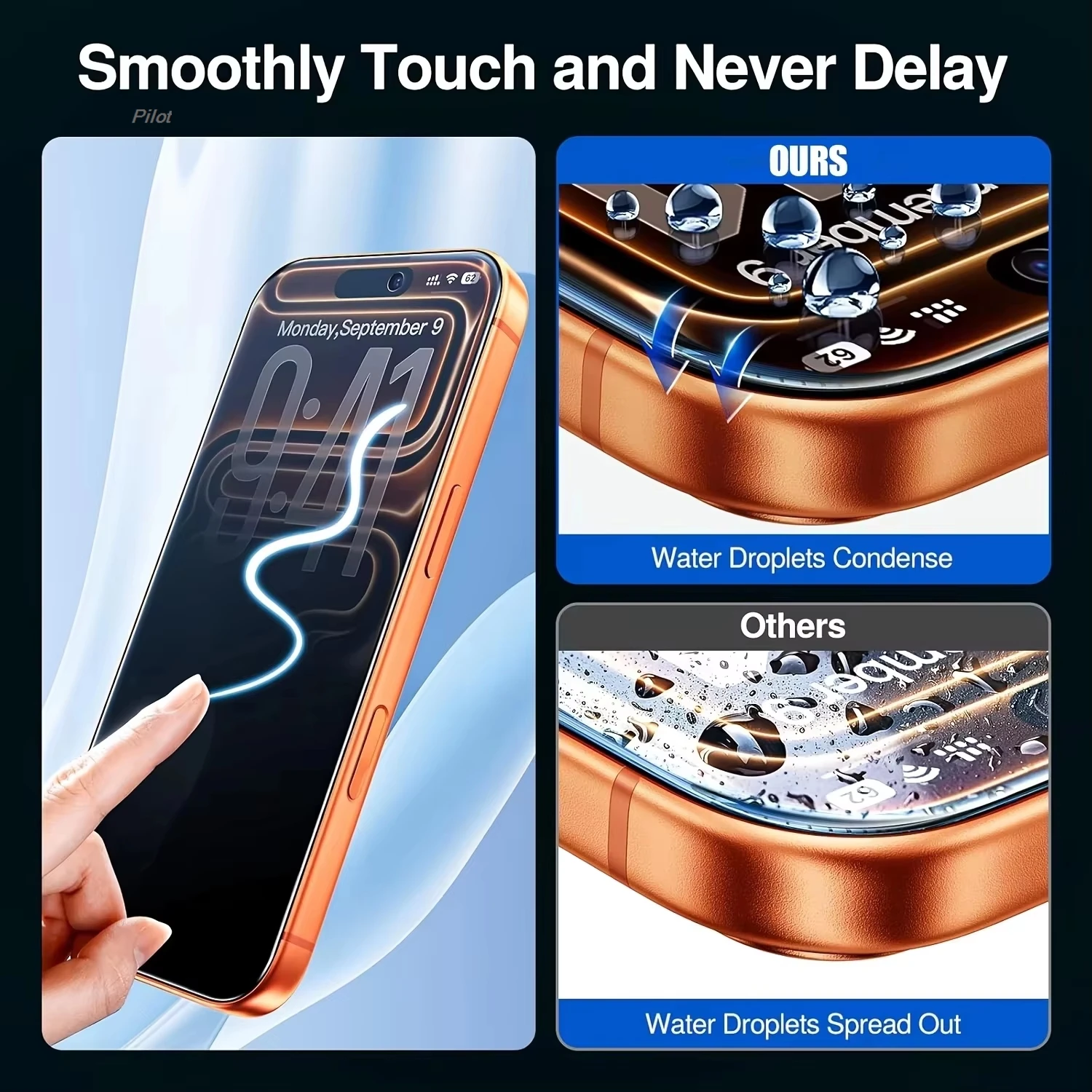 4PCS Dust Free Anti-Spy Screen Protector For iPhone 17 Pro Max 18 Pro Max 16 15 14 13 12 11Mini 16e Air Smooth Touch Glass Filn - view 2