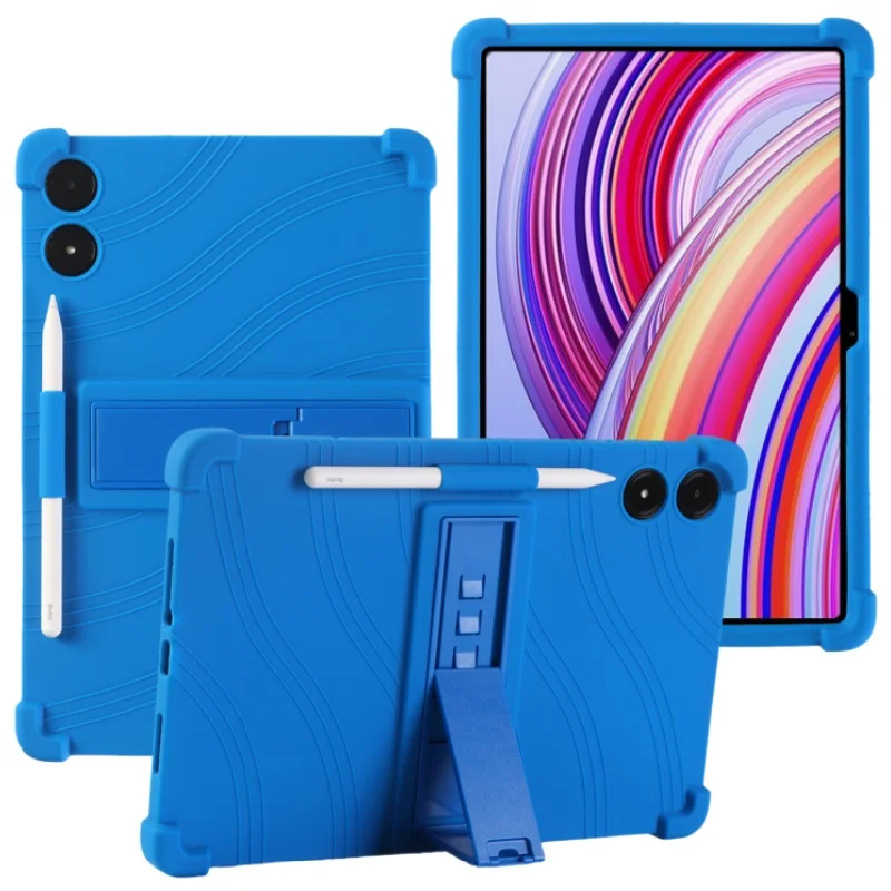 

Airbags Shockproof Funda For Redmi Pad Pro 12.1" Tablet Case Soft Silicon Cover with Rear Kickstand For Xiaomi Poco Pad (2024)