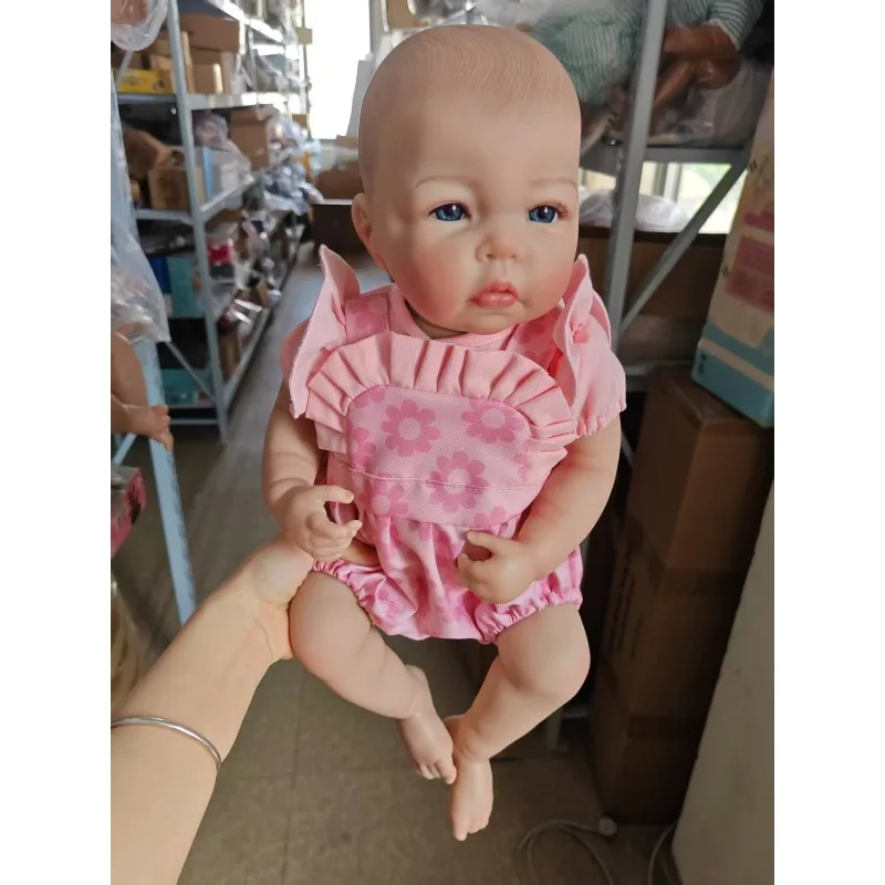 48cm Cute Baby Doll Luca with Full Vinyl Body with Lifelike 3D Skin Painted Hair Reborn Doll