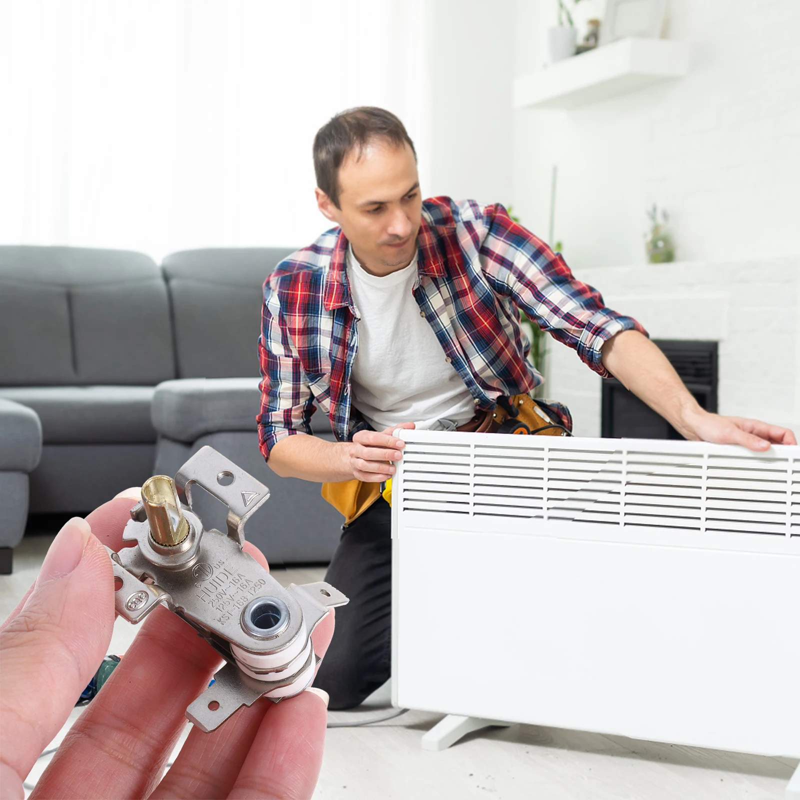 

Electric Heating Oil Thermostat Radiator Metal Temperature Controller Replacement Hot Water Tank Thermostat Electric Radiator