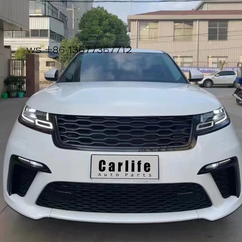 

Modified to SVA Model Body Kit Front Bumper Grill PP Plastic Velar 2017-2023.