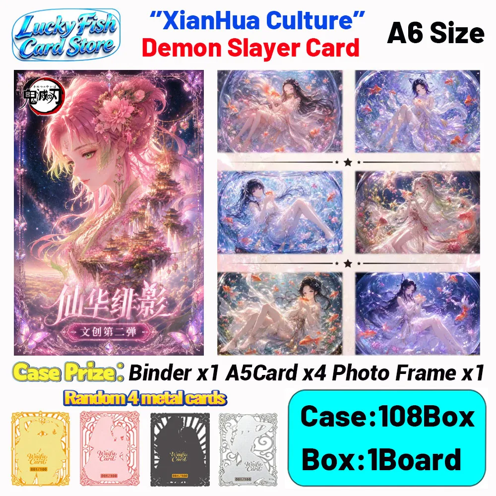 

Wholesale 2026 New XianHua Creative Studio Demon Slayer Cards A6 Size Acrylic Boards Anime Collectibles Character Fan Gifts