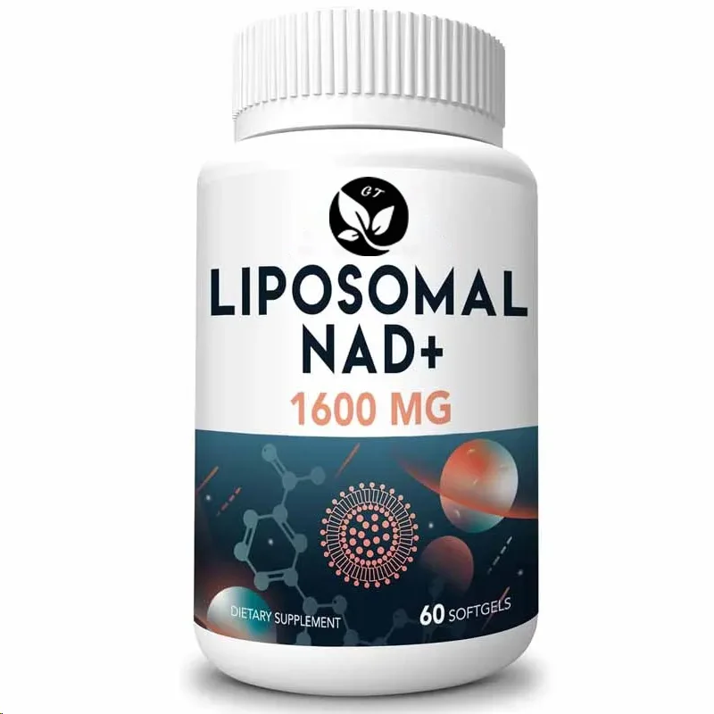 Suplemento Liposomal Nad de 1600 mg, Nad+puro 98% puede reemplazar el nuclósido de nicotinamida en 60 cápsulas blandas