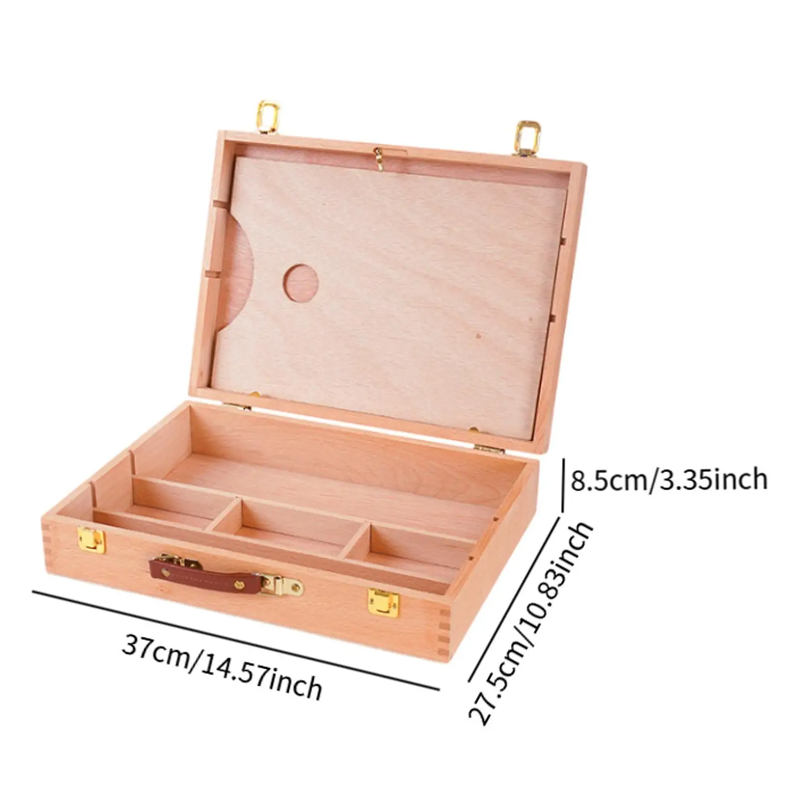 Artist Supply Storage Box Desktop Case Artist Storage Box for Paint Brushes