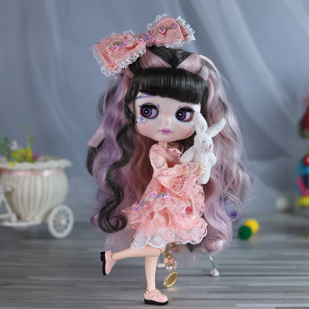 Eisige dbs blyth puppe gelenk 30cm hand bemalte set puppe niedliches puppen gesicht bjd spielzeug mode geschenk