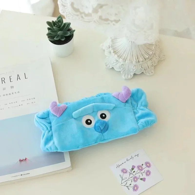 Disney Pooh Bear Alien Lucifers Cat Cute Cartoon Face Wash Headband Anime Kawaii Plushie Soft Girl Make Up Hair Band Accessories