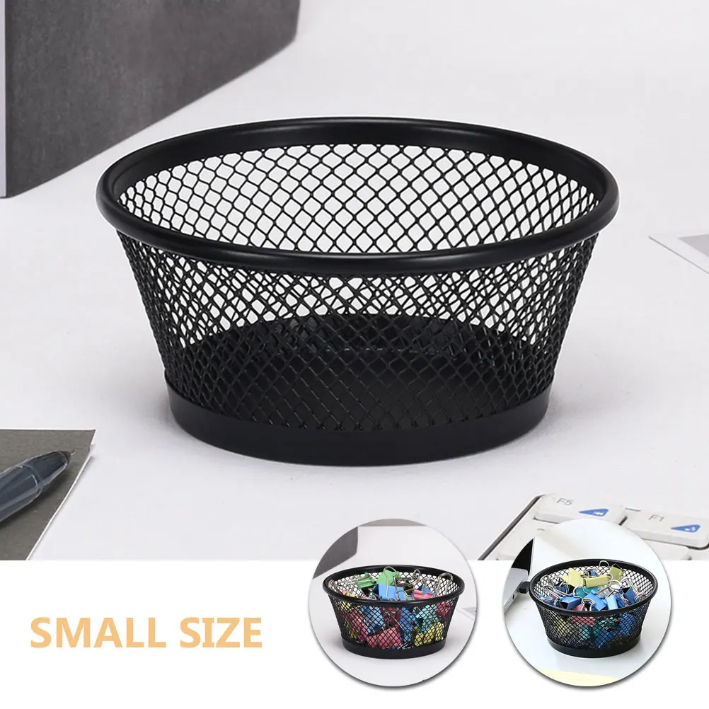 

3pcs Mesh Paper Clip Holder Desktop Storage Organizer For Office Home School Binder Clips Holders