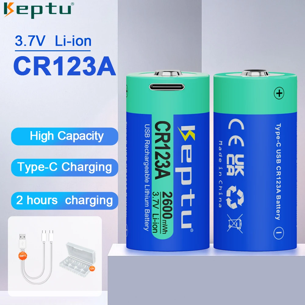 

Cr123a 3.7v USB rechargeable lithium-ion 16340 battery of laser indicator LED flashlight battery+c cable