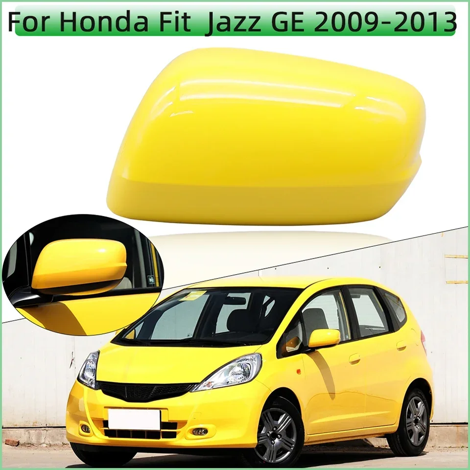 Dla Honda Fit Jazz GE6 GE8 2009 2010 2011 2012 2013 pokrywa lusterka pokrywa Shell obudowa lusterko boczne wysokiej jakości malowane