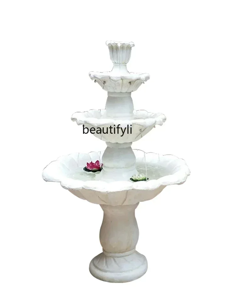 cn8617 ss European fountain wedding decoration courtyard balcony flowing water fish pond garden water feature ornaments wishing