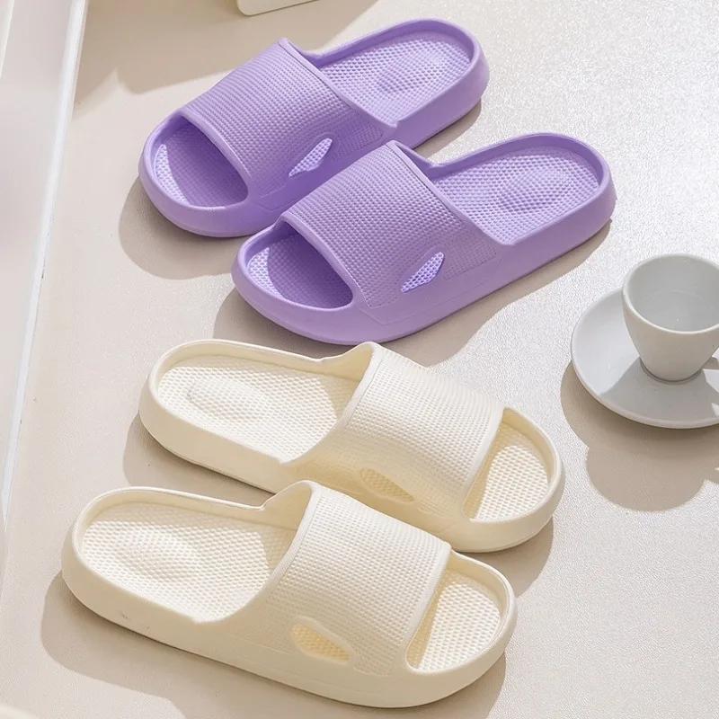 woman shoes EVA House Women's Slippers Couple Thick Sole Anti Slip Open Toe Slippers Quick Drying Indoor Shower Women's Sandals