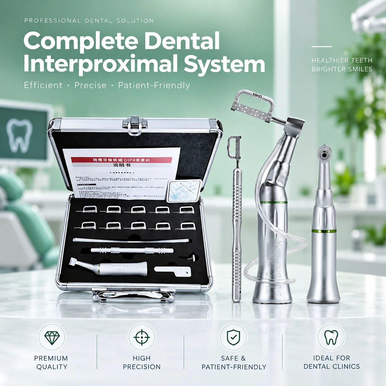 Dental IPR Contra Angle Handpiece 4:1 Orthodontic Enamel Reduction Interproximal Stripping for Orthodontic Clinic Supplies