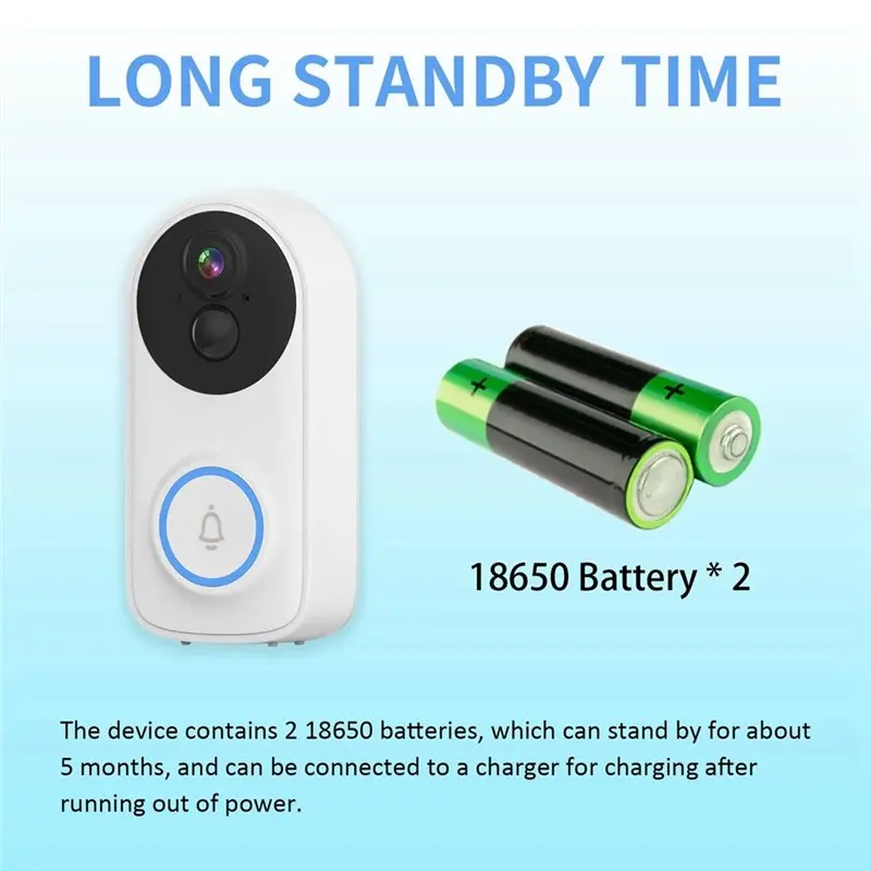 B27B Wifi IP Doorbell 3MP Icsee APP Video Phone Visual Door Viewer Camera Smart Home Security Peephole Viewer