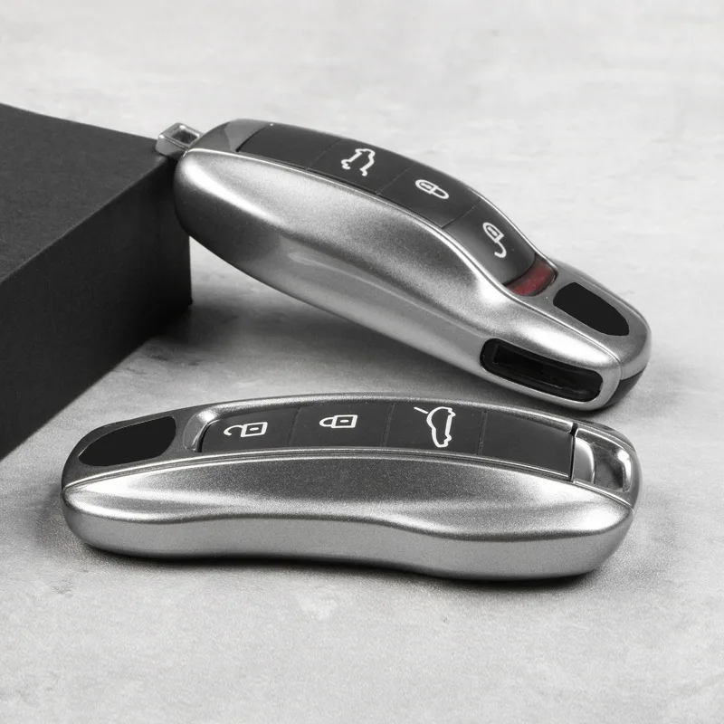 

Suitable for Porsche Taycan keycase 911 Panamera Macan Cayenne 718 GT silver replacement case