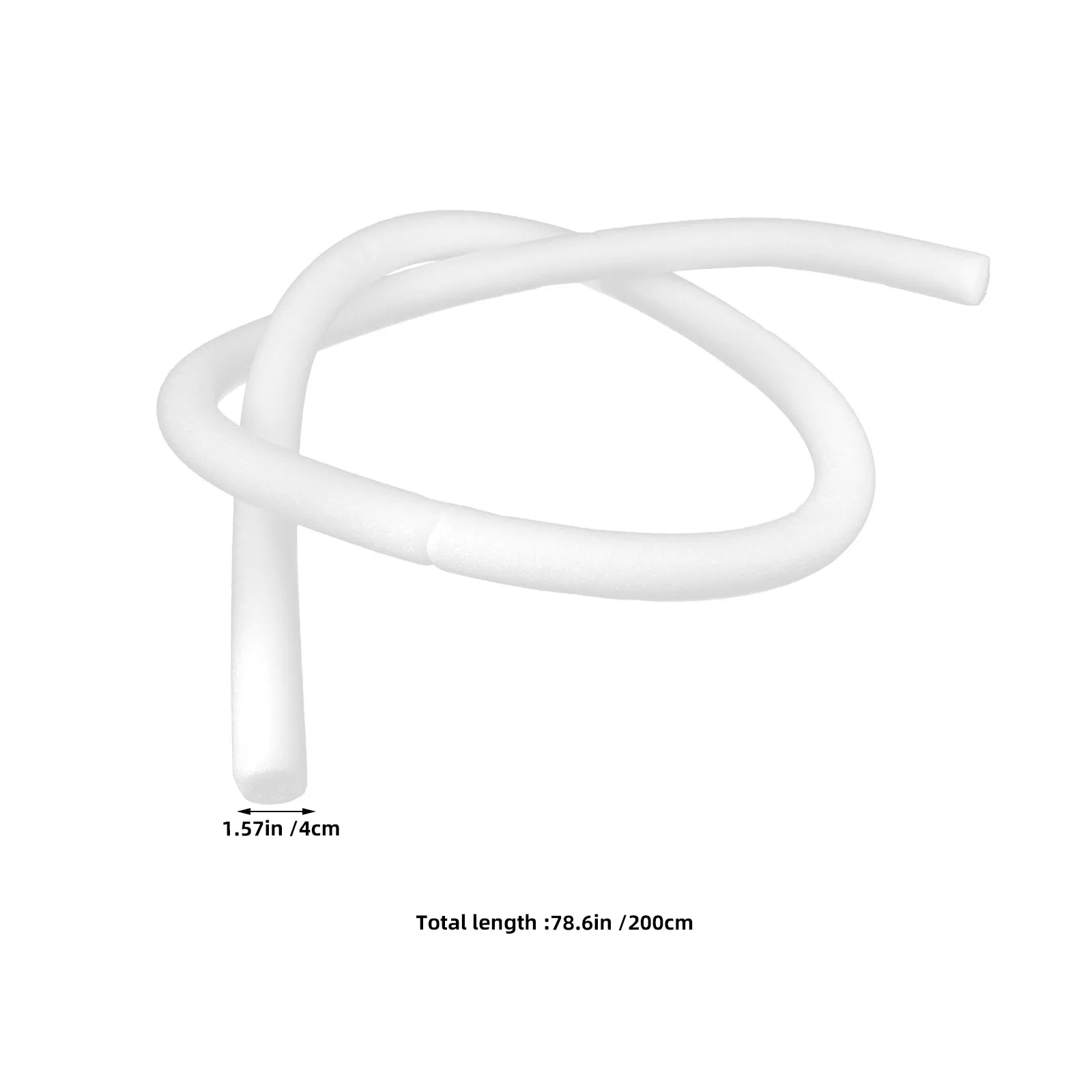 78.60x1.57 Inch Flexible Foam Caulking Filler Strip Solid Structure Epe Backer Rod for Concrete Joints Decorative Wedding Floral