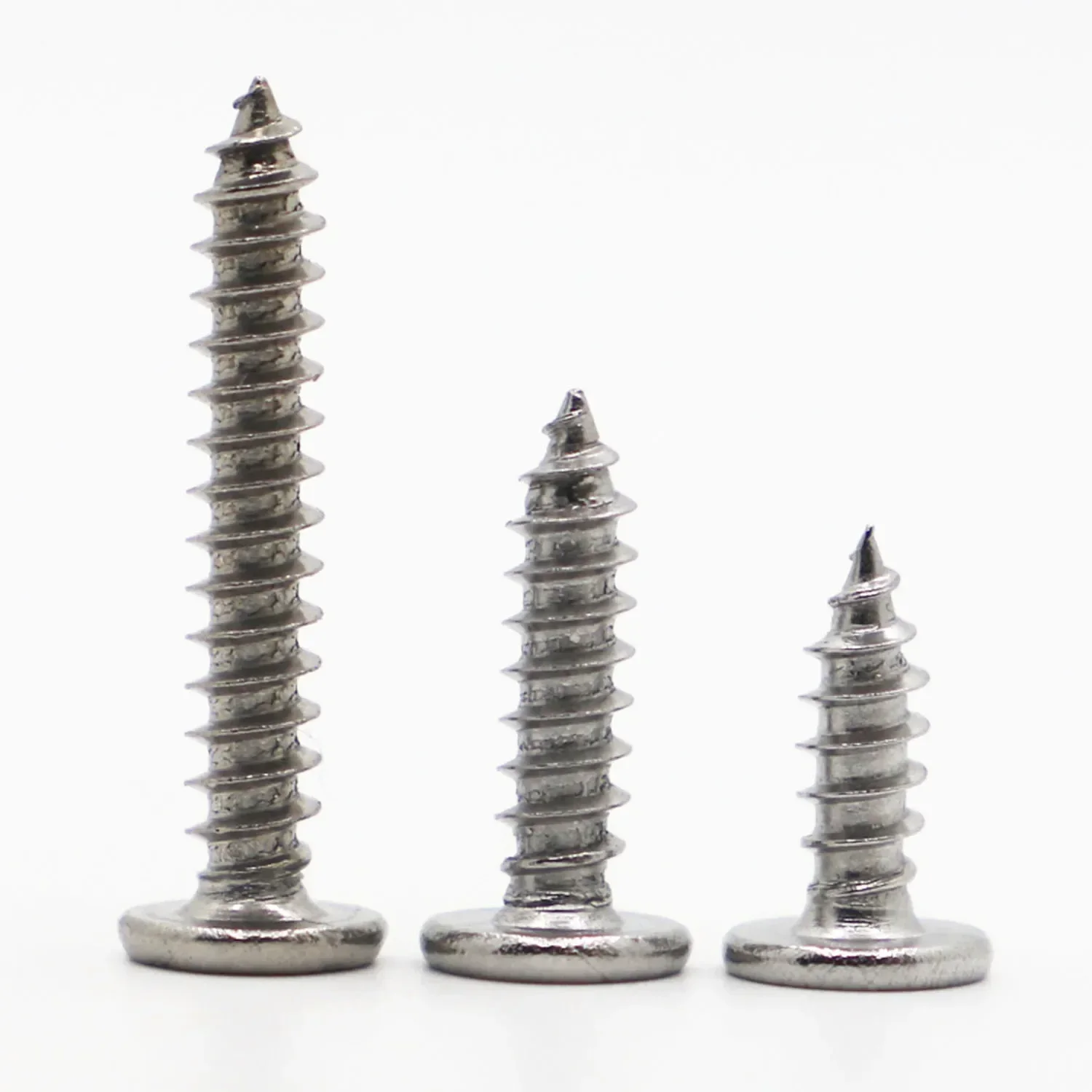 CA M2 M2.3 M2.6 M3 M3.5 M4 M5 M6 A2 304 Stainless Steel Cross Phillips Super Ultra Thin Flat Wafer Head Self-tapping Wood Screw