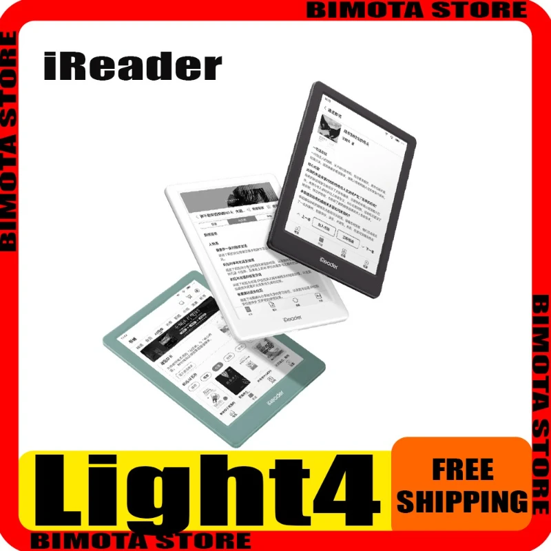 IReader Light4 Series قارئ شاشة الحبر للكتاب الإلكتروني 6 بوصة قارئ حماية العين من الورق الإلكتروني شاشة حبر ورق إلكتروني رواية الطالب الهزلية PDF