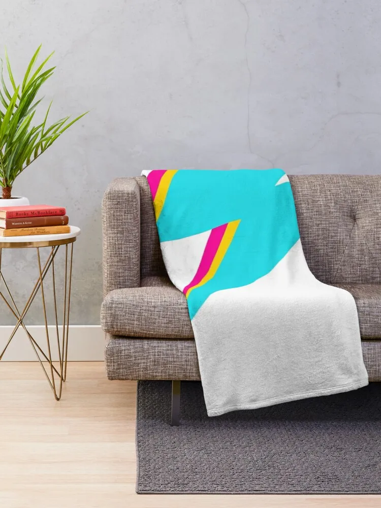 Lightning bolt glam rock gift. Throw Blanket Vintage Soft Beds Blankets