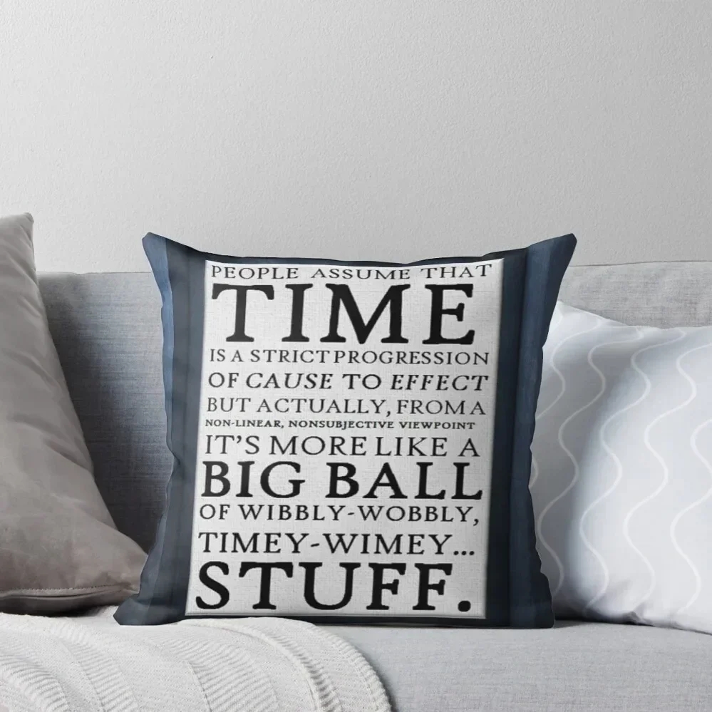 Wibbly-Wobbly, Timey-Wimey.. Stuff! Throw Pillow bed pillows Christmas Covers For Cushions pillow