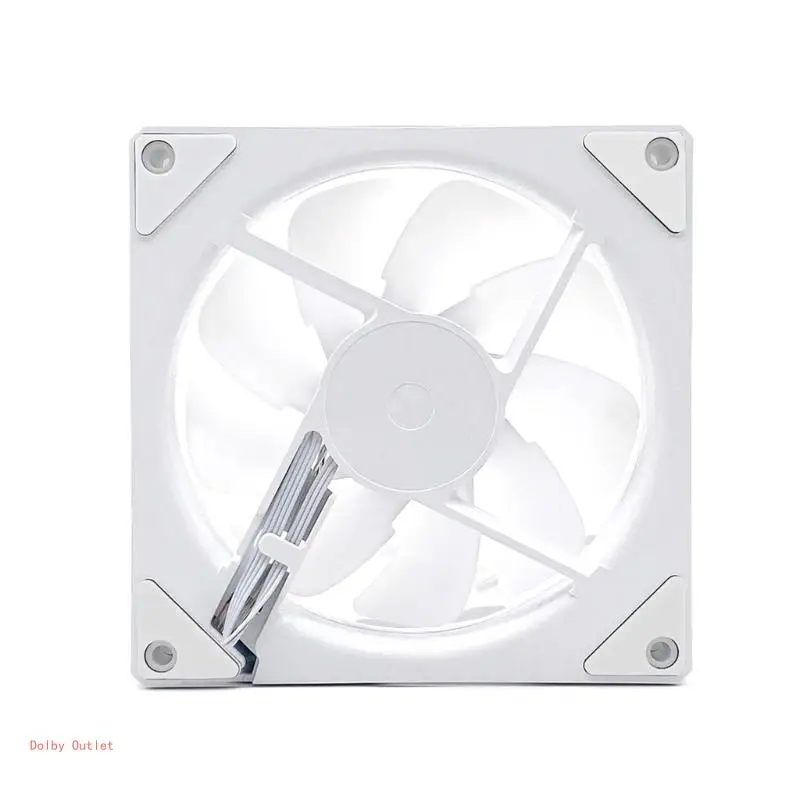 120mm ARGB Mirror Fans 5V 3Pin Addressable for Computer Cases, PWM Speed Control, Efficient Cooling Solution