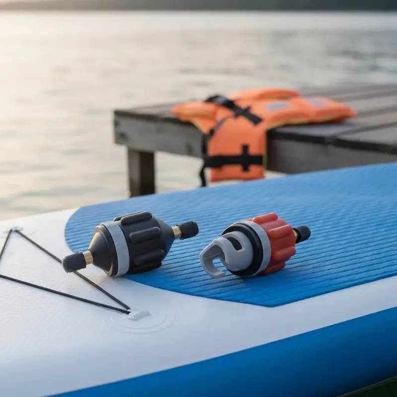 Leak-proof Kayak Air Valve Converter Universal SUP Inflatable Board Pump Adapter Fits Most Electric Air Inflator Tools
