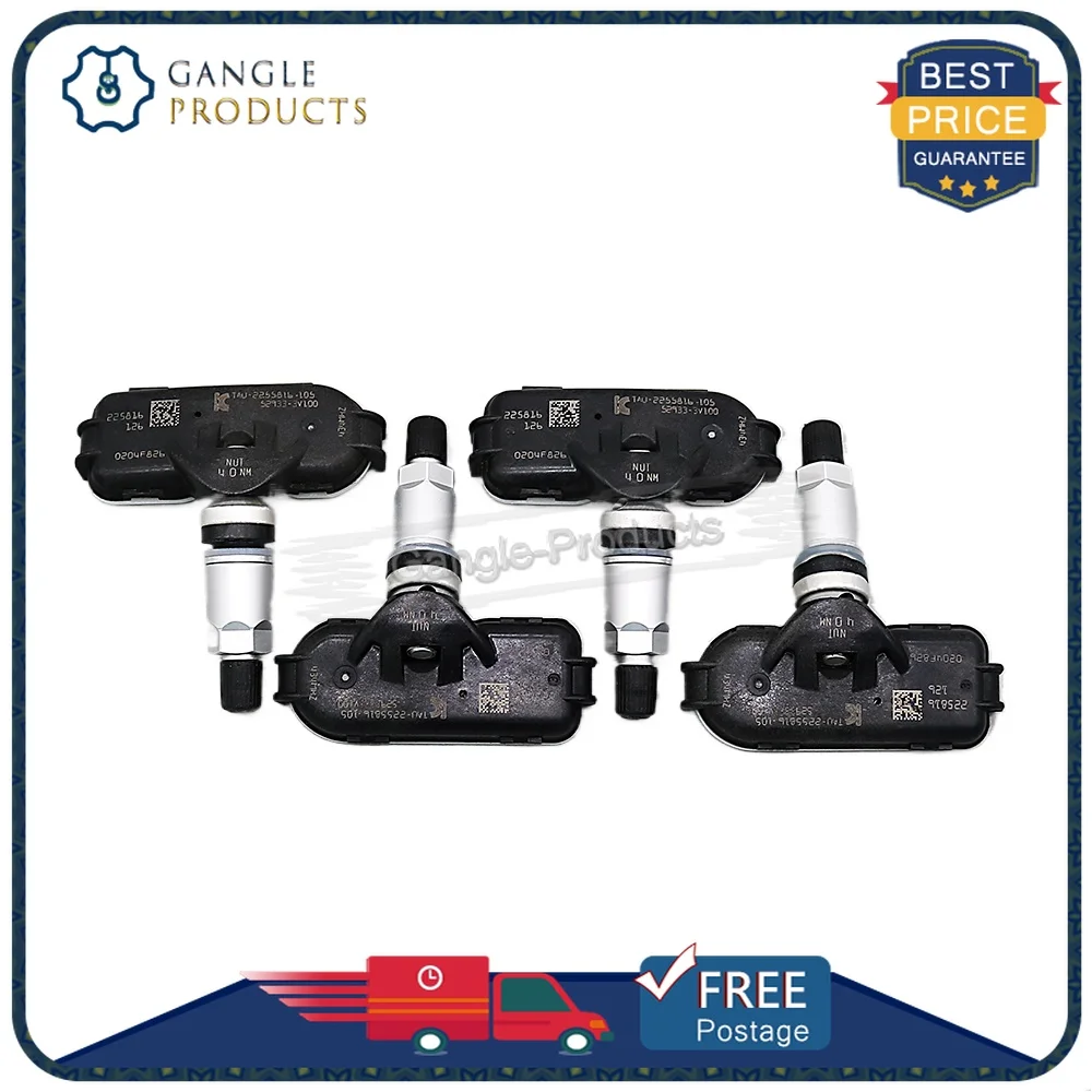 4PCS 52933-3V100 TPMS Sensor For 2011 2012 2013 2014 Hyundai i40 [VF] TPMS TIRE MONITOR SYSTEM PRESSURE SENSOR 434MHZ