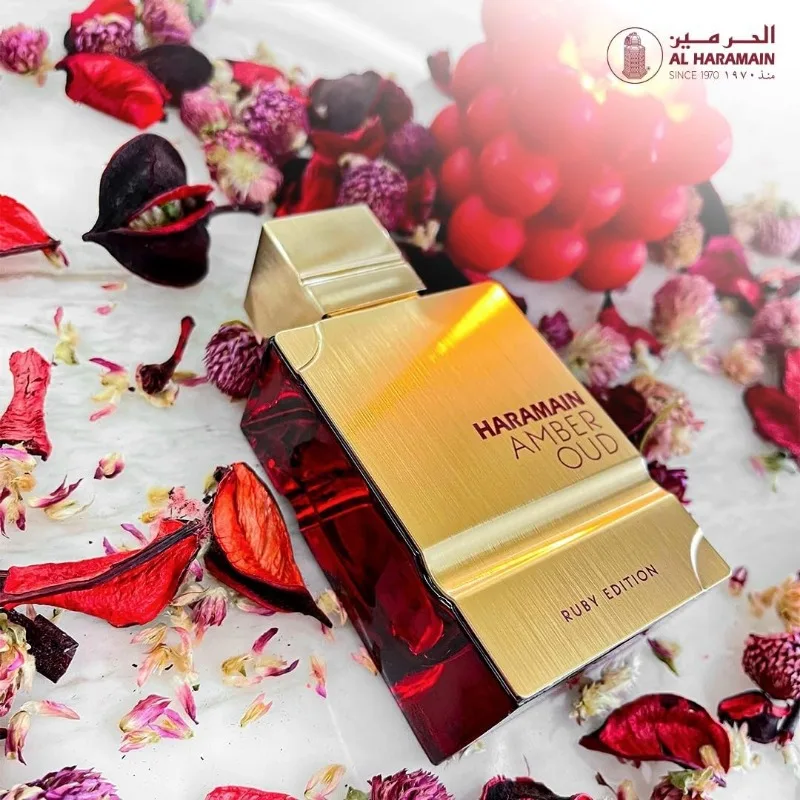 Al Haramain Amber Oud Ruby Edition Eau de Parfum Spray للجنسين 60 مل عطور عربية أصلية عطر فرمونات نبيلة يدوم طويلاً