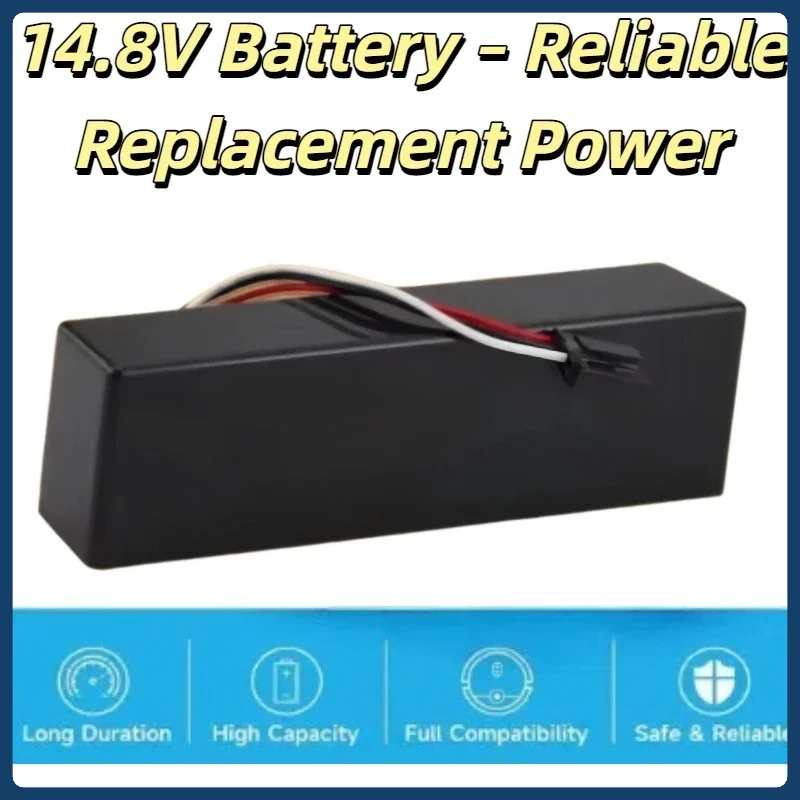 

14.8V 12800mAh 18650 4S1P Li-ion Sweeper Battery – for Xiaomi Mijia Mi Robot Vacuum Sweeping Mopping Robot,Long-Lasting Runtime