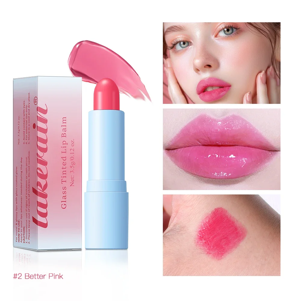 Bálsamo labial hidratante de cristal de espejo, 3 piezas, larga duración, antigrietas, brillo labial, maquillaje, cuidado de los labios