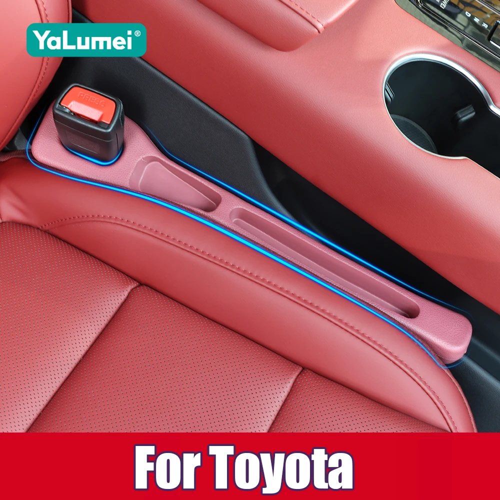 

For Toyota Hilux Fortuner GR YARiS Noah Voxy Venza 86 Mirai Prius BZ4X 4Runner Tundra Sienna Car Seat Gap Filler Accessories