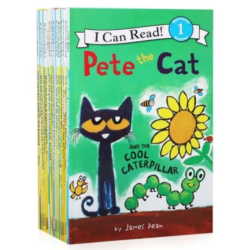 

19 Books/Set I Can Read Pete The Cat Picture Books Children Baby Famous Story English Tales Child Book Set Baby Bedtime Book