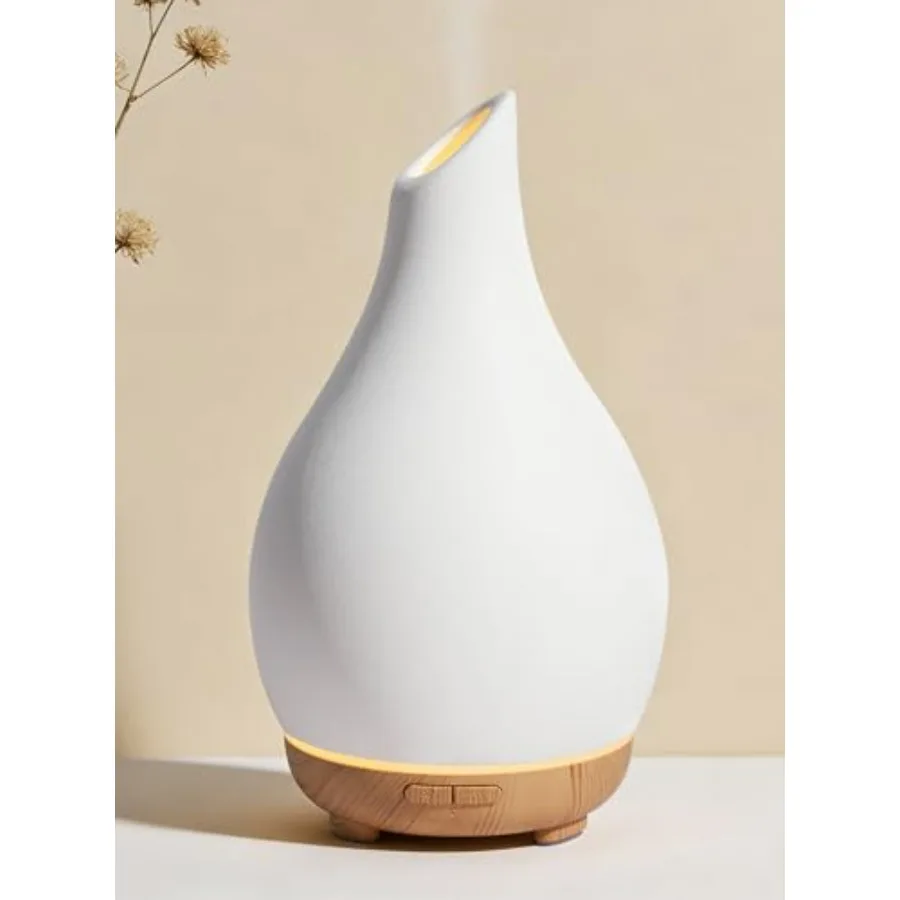 

Essential Oil Diffuser, 150ml Ceramic Diffuser Handcrafted Stone Aromatherapy Diffusers Ultrasonic Cool Mist Humidifier Vaporiz