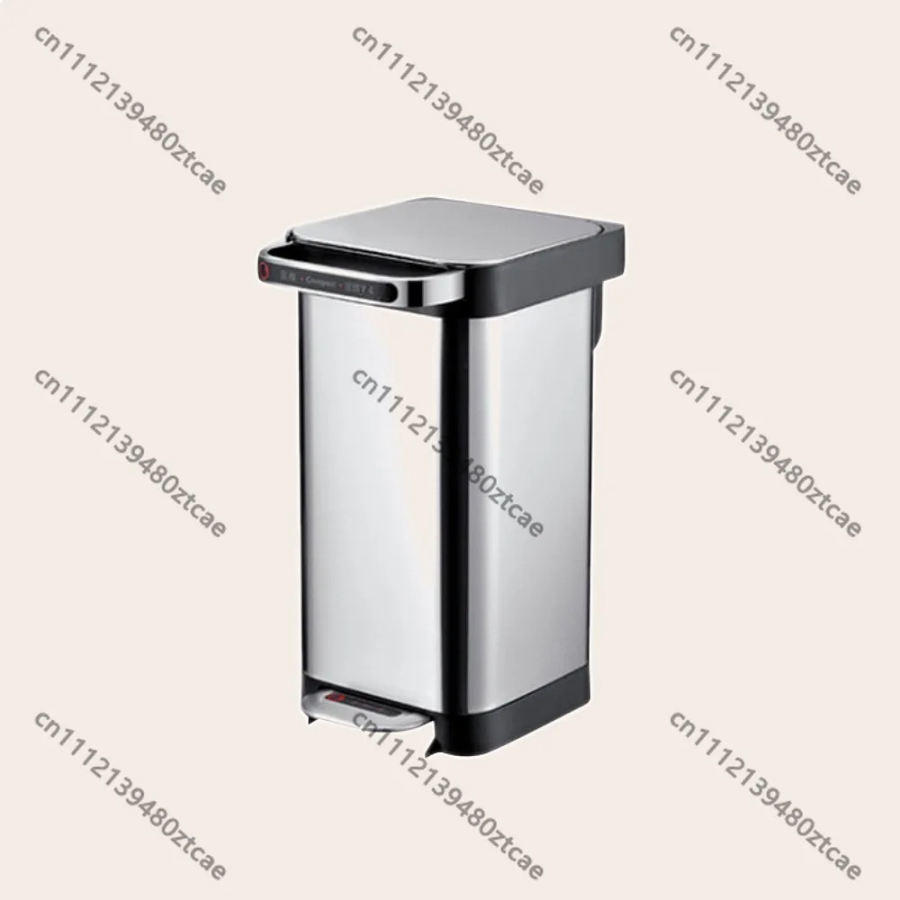 Trash Can Trash Compactor 20L Kitchen Square Compression Garbage Bin for Party