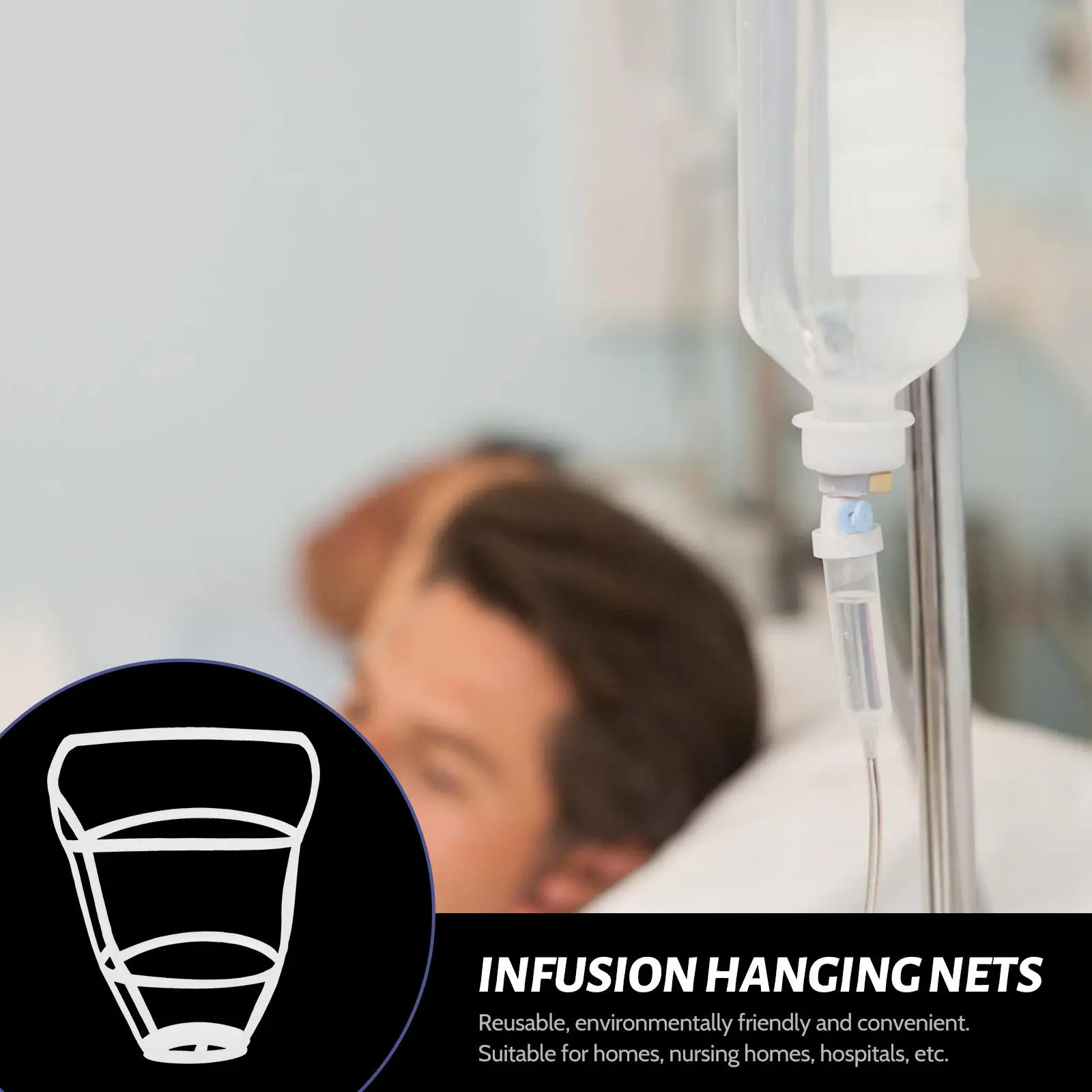 

15Pcs Portable Infusion Bottle Holders Sturdy Saline Nets for 100Ml 250Ml 500Ml Reusable Medical Grade Protection Cover