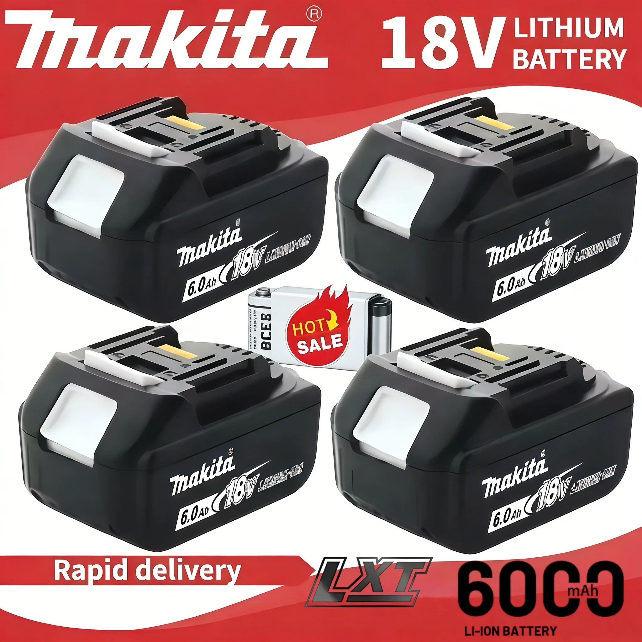 

Оригинальный аккумулятор Makita 18V 6.0Ah | Подходит для электроинструментов BL1815 BL1840 BL1850 BL1860 BL1830B BL1850B